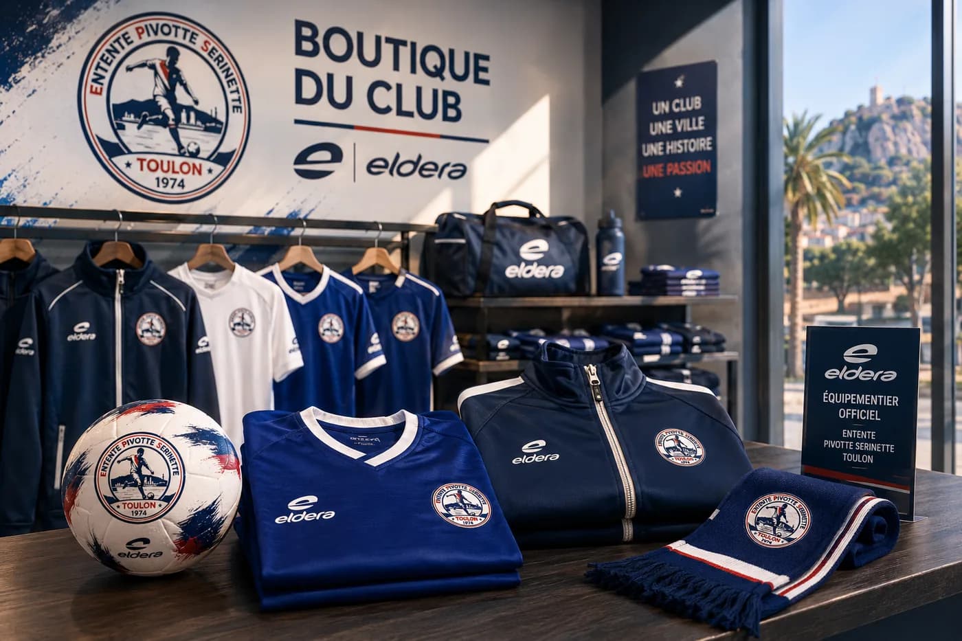 La boutique du club : maillots, survêtements et accessoires